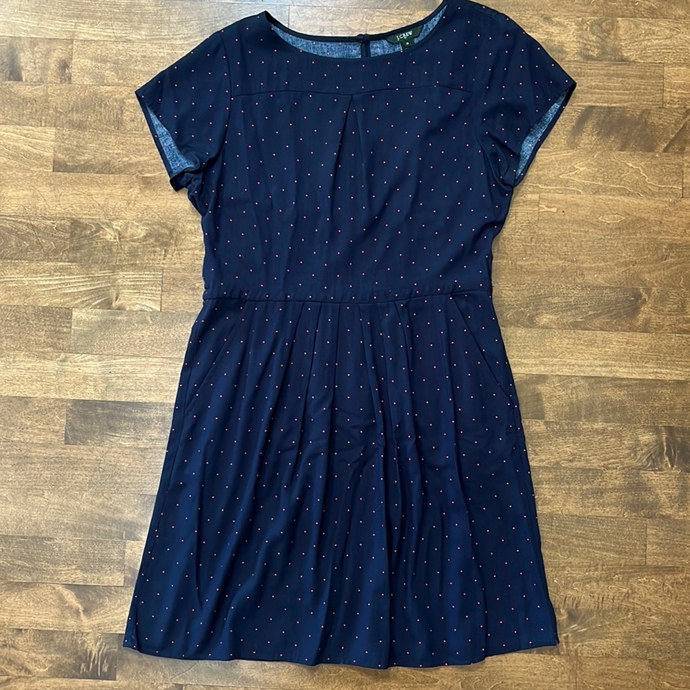J. Crew LIKE NEW polka dot dress, Size 10